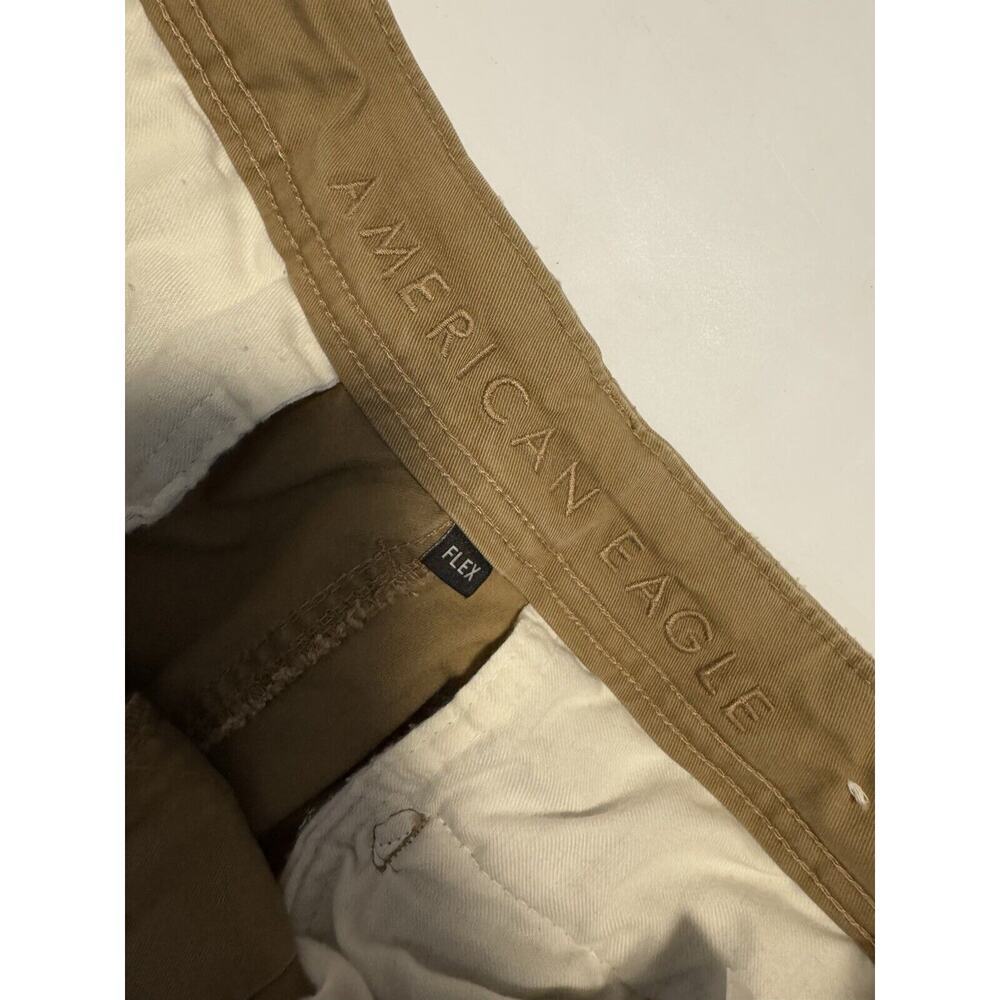 American Eagle Shorts Mens Size 33 Beige Cotton Cargo Flat Front Khaki 10” - Picture 5 of 9